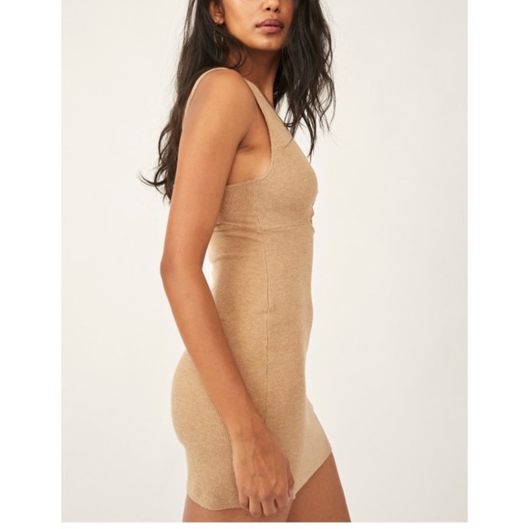 COPY - FREE PEOPLE Islander Mini Dress / Sand Heather - Picture 3 of 8